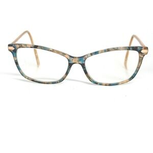 Modo Ainslie PKBLU Eyeglasses Blue Tortoise Gold Cat Eye Frames 53-15-145 21946
